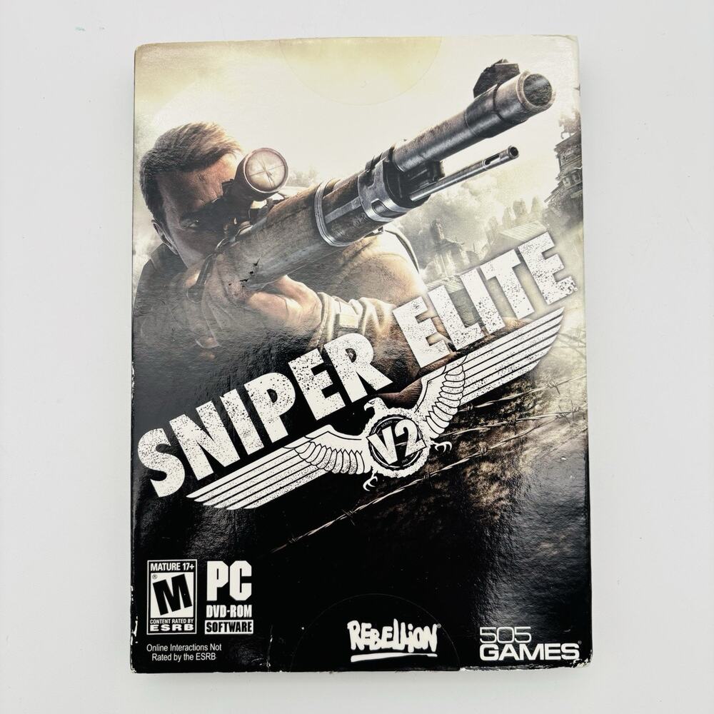 Pre-Owned Sniper Elite V2 Rebellion One Bullet (PC Game, 2013) No Manual VG Cond